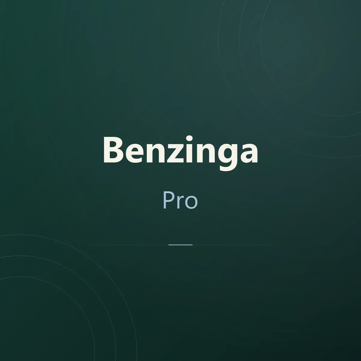 Benzinga Pro